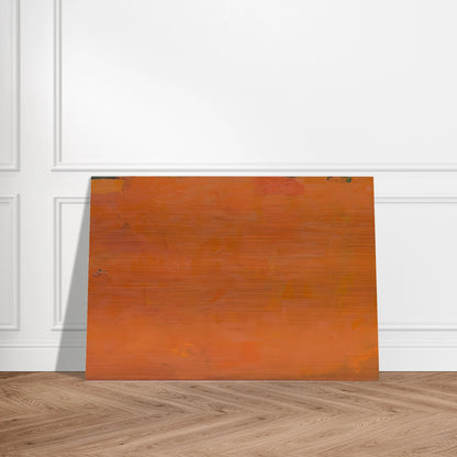 Untitled Orange Painting - Robert Ryman Brushed Aluminum Print - 70x100 cm / 28x40 inches | Robert Ryman Aluminum Print | Robert Ryman Prints