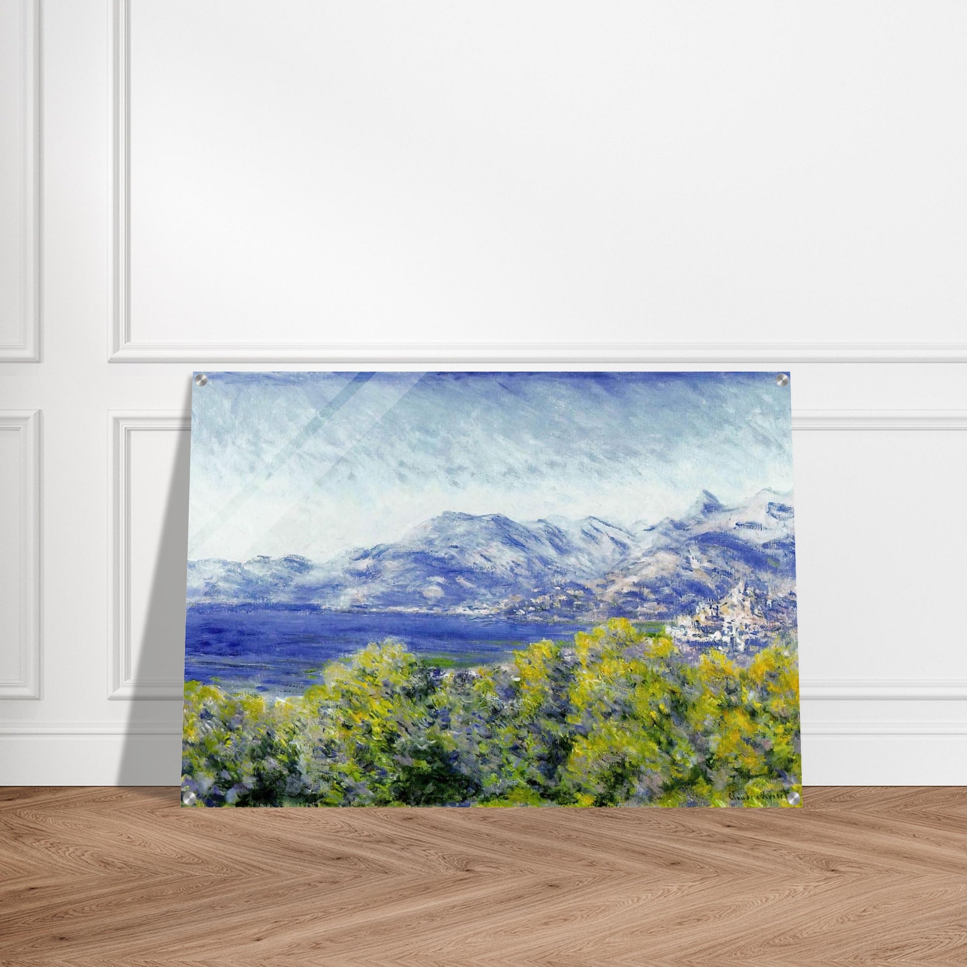 View of Ventimiglia - claude monet Acrylic Print - 70x100 cm / 28x40″ inches