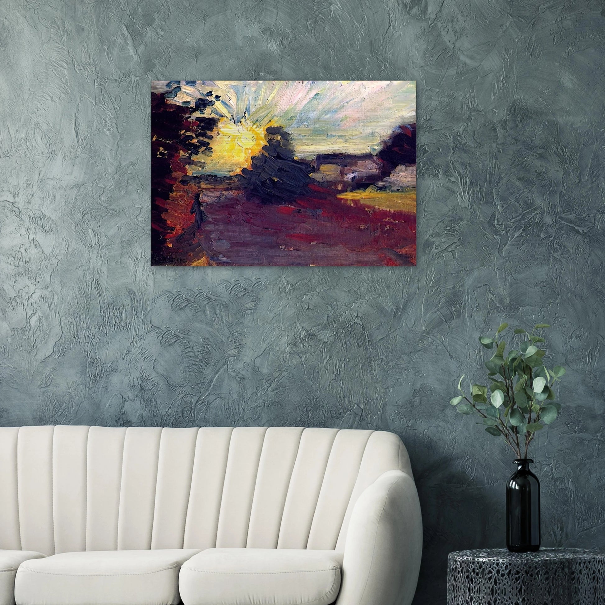 SUNSET IN CORSICA 1898 - Henri Matisse Brushed Aluminum Print - 70x100 cm / 28x40 inches | Henri Matisse Aluminum Print | Henri Matisse Prints