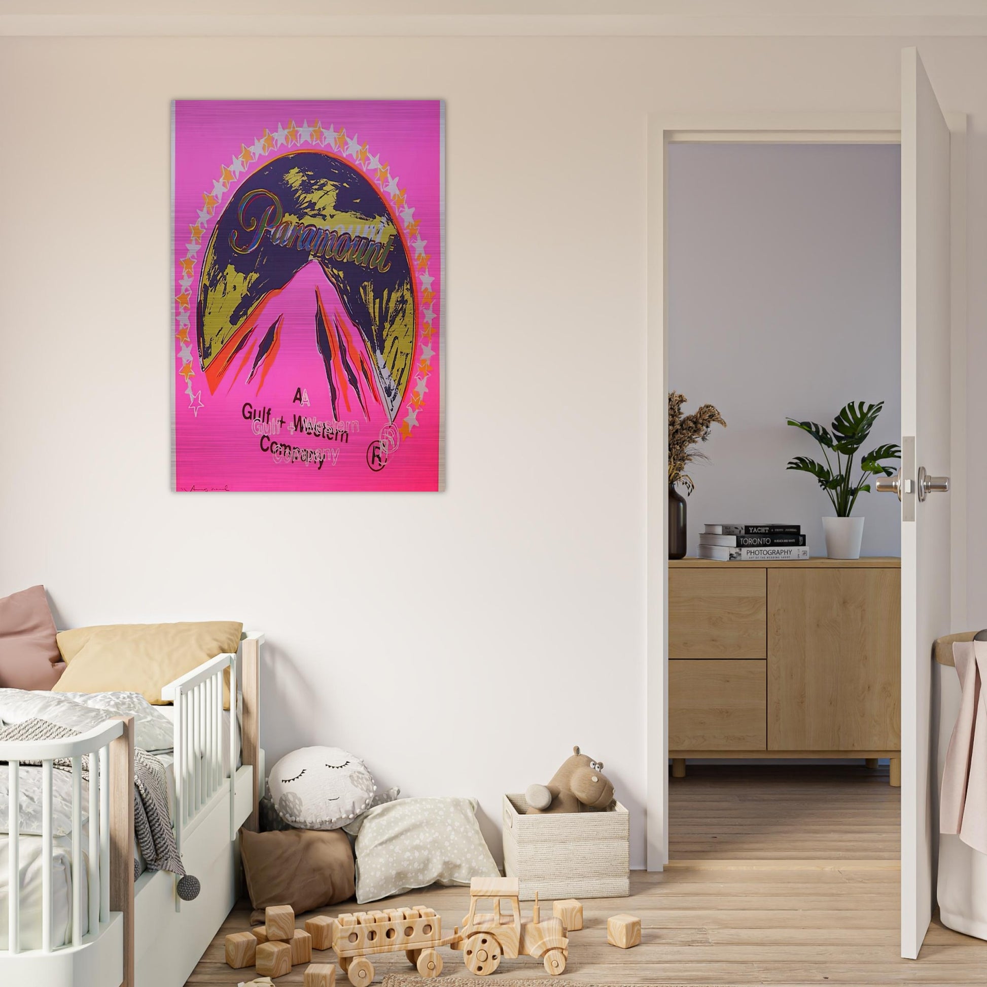 Paramount - Andy Warhol Brushed Aluminum Print - 70x100 cm / 28x40 inches | Andy Warhol Aluminum Print | Andy Warhol Prints