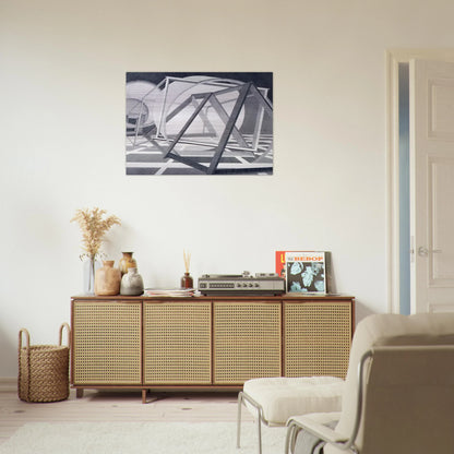 Straits of Malacca - Al Held Brushed Aluminum Print - 70x100 cm / 28x40 inches | Al Held Aluminum Print | Al Held Prints