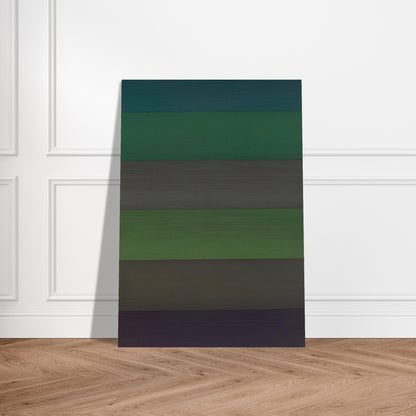 Horizontal Bands with Colors Superimposed - Sol LeWitt Brushed Aluminum Print - 70x100 cm / 28x40 inches | Sol LeWitt Aluminum Print | Sol LeWitt Prints