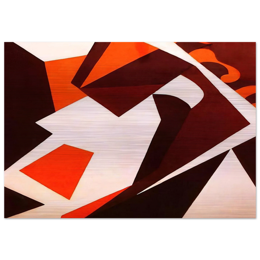 Geometric Forms - Jean Arp Brushed Aluminum Print - 70x100 cm / 28x40 inches | Jean Arp Aluminum Print | Jean Arp Prints
