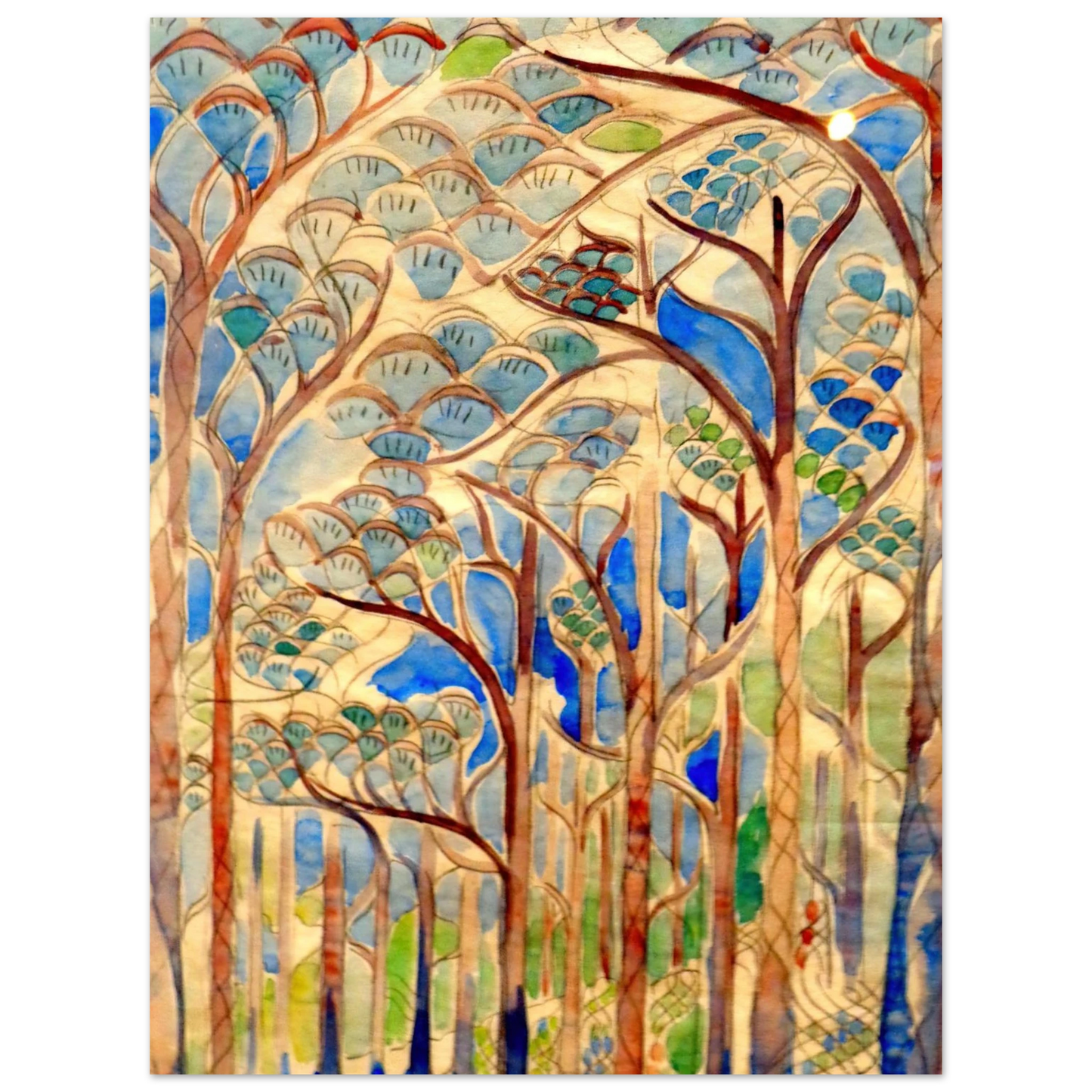 Walter Inglis Anderson - Walter Anderson Wall art - 45x60 cm / 18x24 inches - Premium Wooden Framed Poster With Fine Art Paper-canvas - White frame