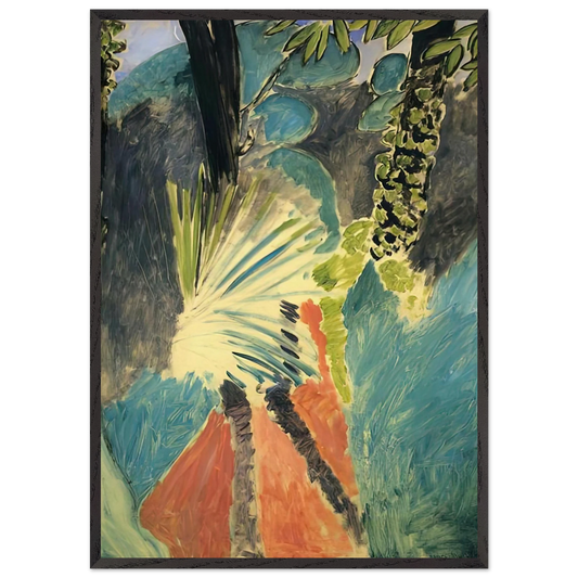 THE PALM 1912 - Henri Matisse 70x100 cm / 28x40 inches Framed Art Print – Black Wooden Frame