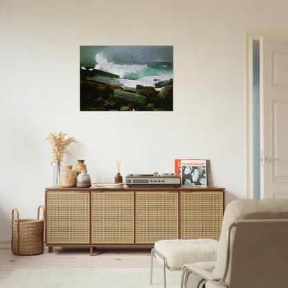 WEATHERBEATEN 1894 - Winslow Homer Brushed Aluminum Print - 70x100 cm / 28x40 inches | Winslow Homer Aluminum Print | Winslow Homer Prints