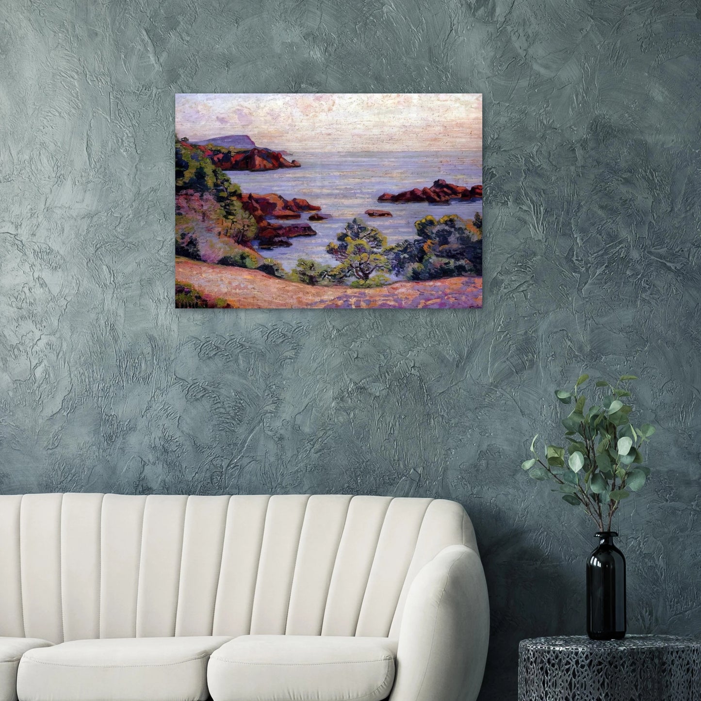 Paysage du Midi - 1905 - Armand Guillaumin Brushed Aluminum Print - 70x100 cm / 28x40 inches | Armand Guillaumin Aluminum Print | Armand Guillaumin Prints