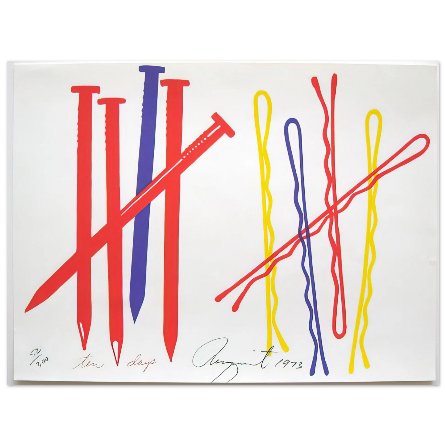 James Rosenquist - Ten Days  75x100 cm / 30x40inches Fine Art Poster