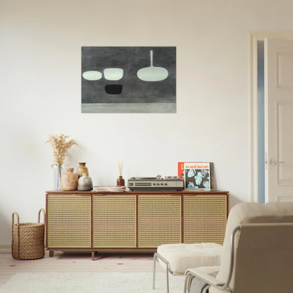Grey Still Life - 1969 - William Scott Brushed Aluminum Print - 70x100 cm / 28x40 inches | William Scott Aluminum Print | William Scott Prints