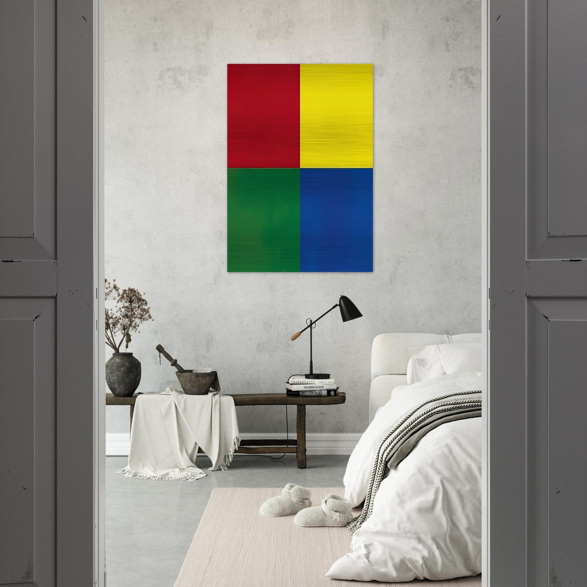 QUATTRO COLORI 2007 - Gerhard Richter Brushed Aluminum Print - 70x100 cm / 28x40 inches | Gerhard Richter Aluminum Print | Gerhard Richter Prints