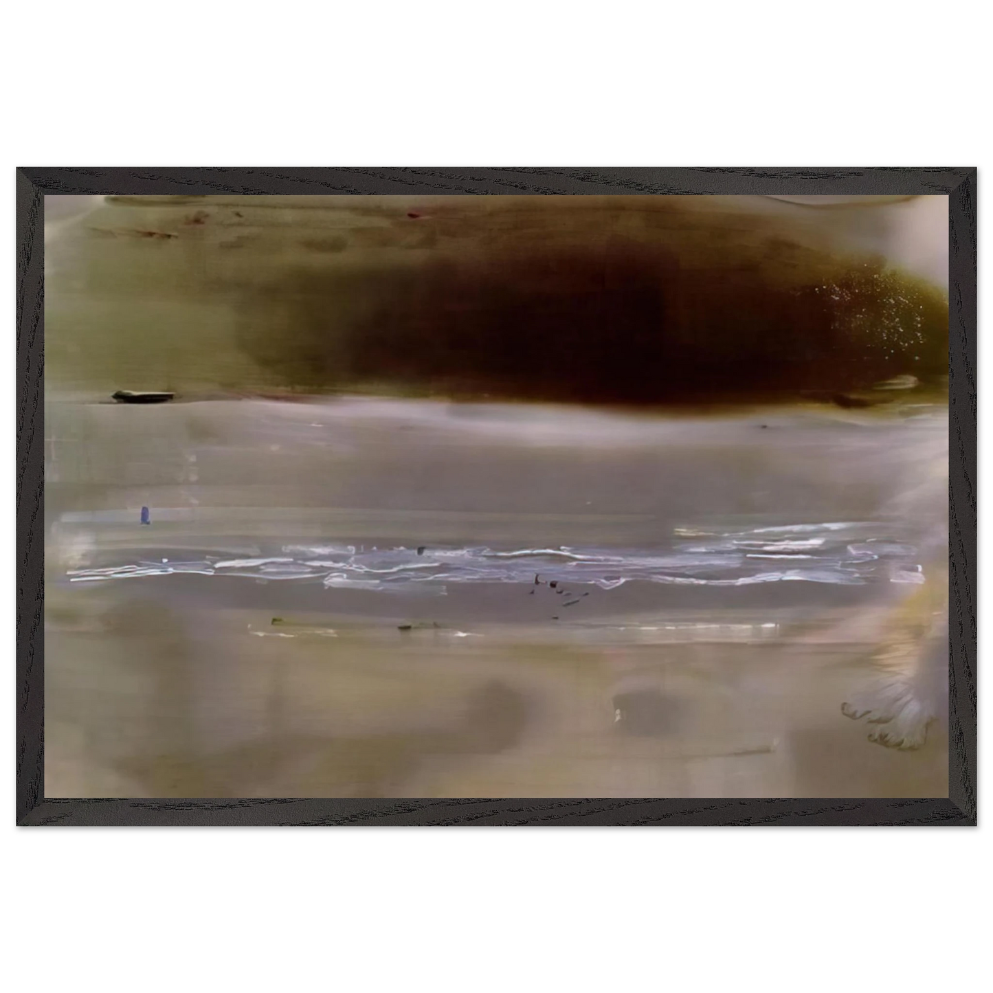 Helen Frankenthaler - Viewpoint II - 1979 Wall art - 28x43  cm / XL (11x17 inches) - Premium Wooden Framed Poster With Fine Art Paper-canvas - Wood frame