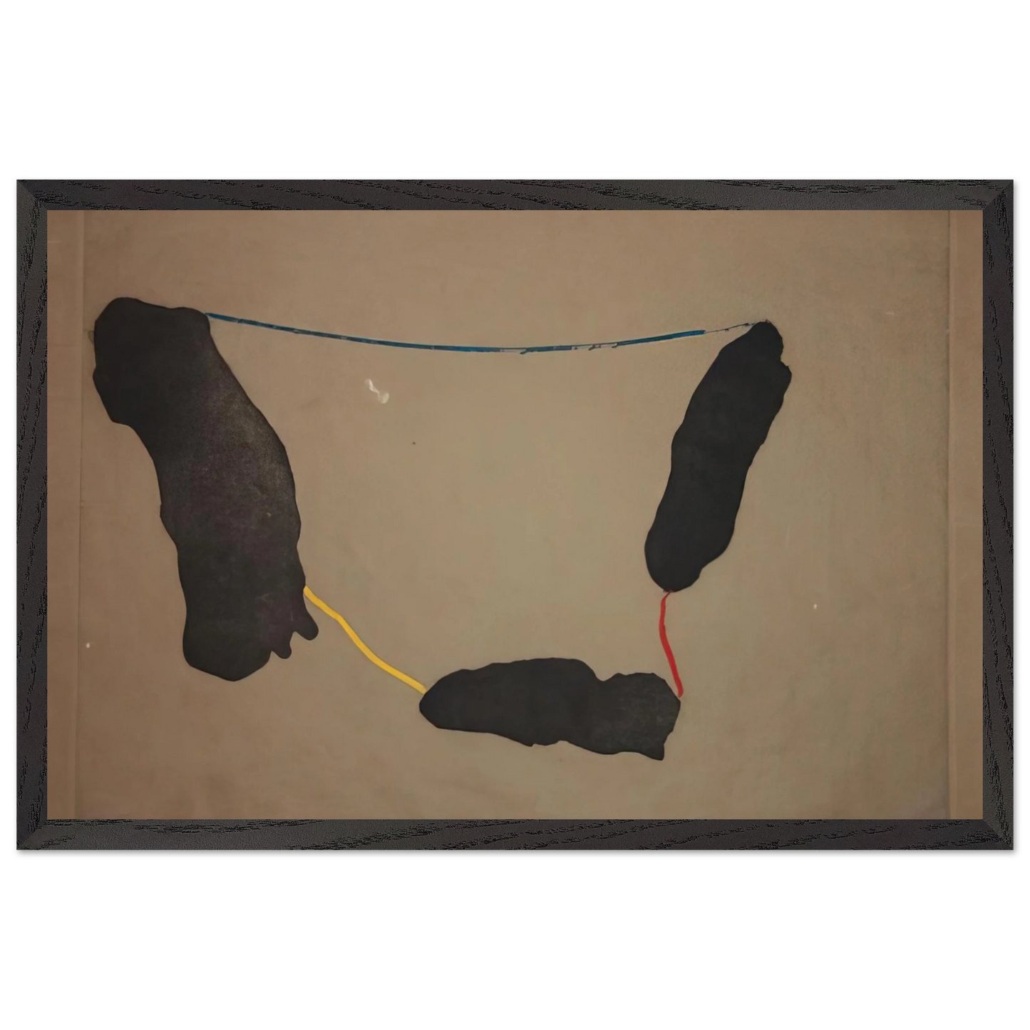 Helen Frankenthaler - Connected By Joy - 1973 Wall art - 15x20 cm / 6x8 inches - Premium Wooden Framed Poster With Fine Art Paper-canvas - Wood frame