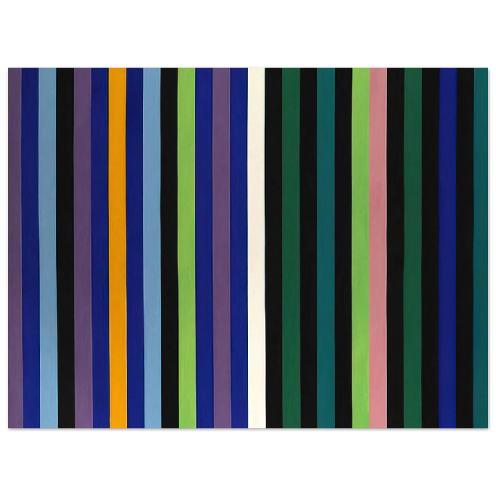 Gene Davis - Two Part Blue - 1964  75x100 cm / 30x40inches Fine Art Poster