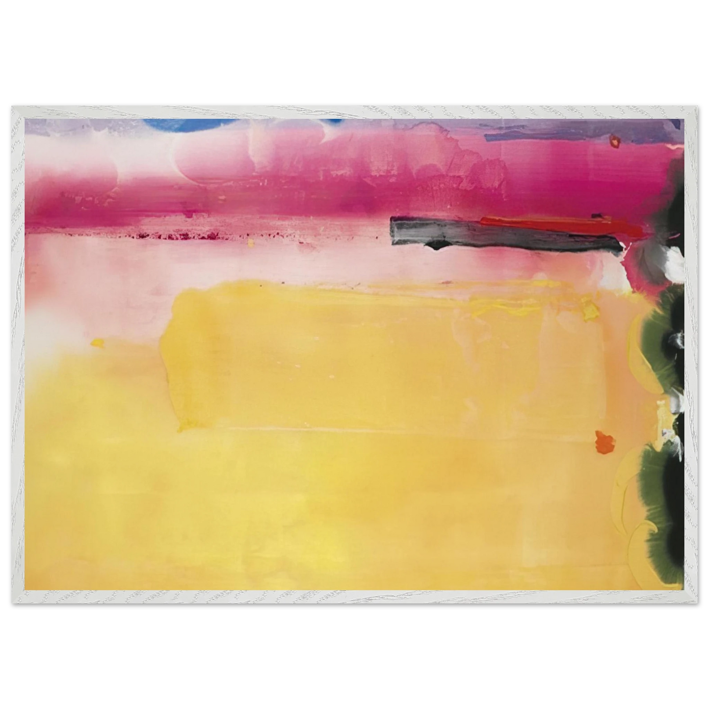 Helen Frankenthaler - Black-Eyed Susan - 1988 Wall art - A3 (29.7 x 42  cm) - Premium Wooden Framed Poster With Fine Art Paper-canvas - Wood frame
