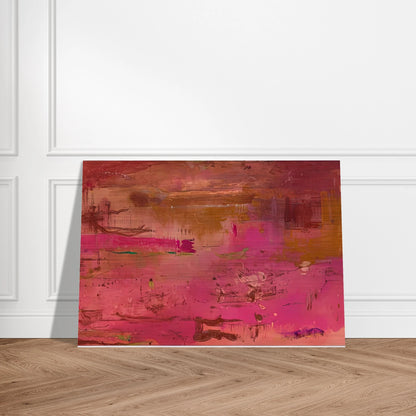 Dream Walk Red, 1978- - Helen Frankenthaler Brushed Aluminum Print - 70x100 cm / 28x40 inches | Helen Frankenthaler Aluminum Print | Helen Frankenthaler Prints