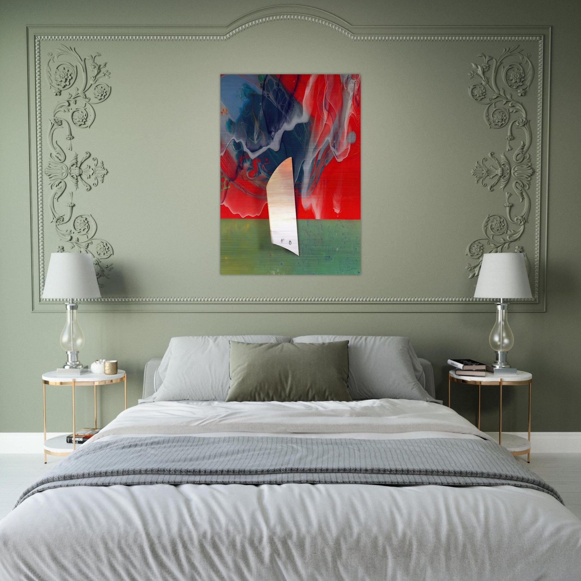 Plow - Sam Gilliam Brushed Aluminum Print - 70x100 cm / 28x40 inches | Sam Gilliam Aluminum Print | Sam Gilliam Prints