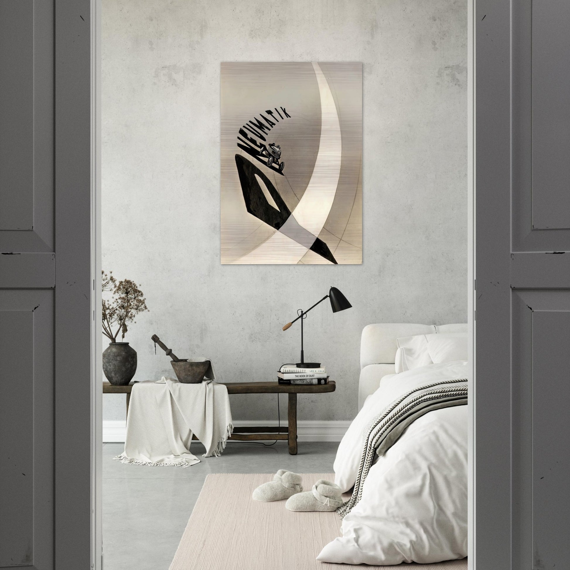 Pneumatik - Laszlo Moholy-Nagy Brushed Aluminum Print - 70x100 cm / 28x40 inches | Laszlo Moholy-Nagy Aluminum Print | Laszlo Moholy-Nagy Prints