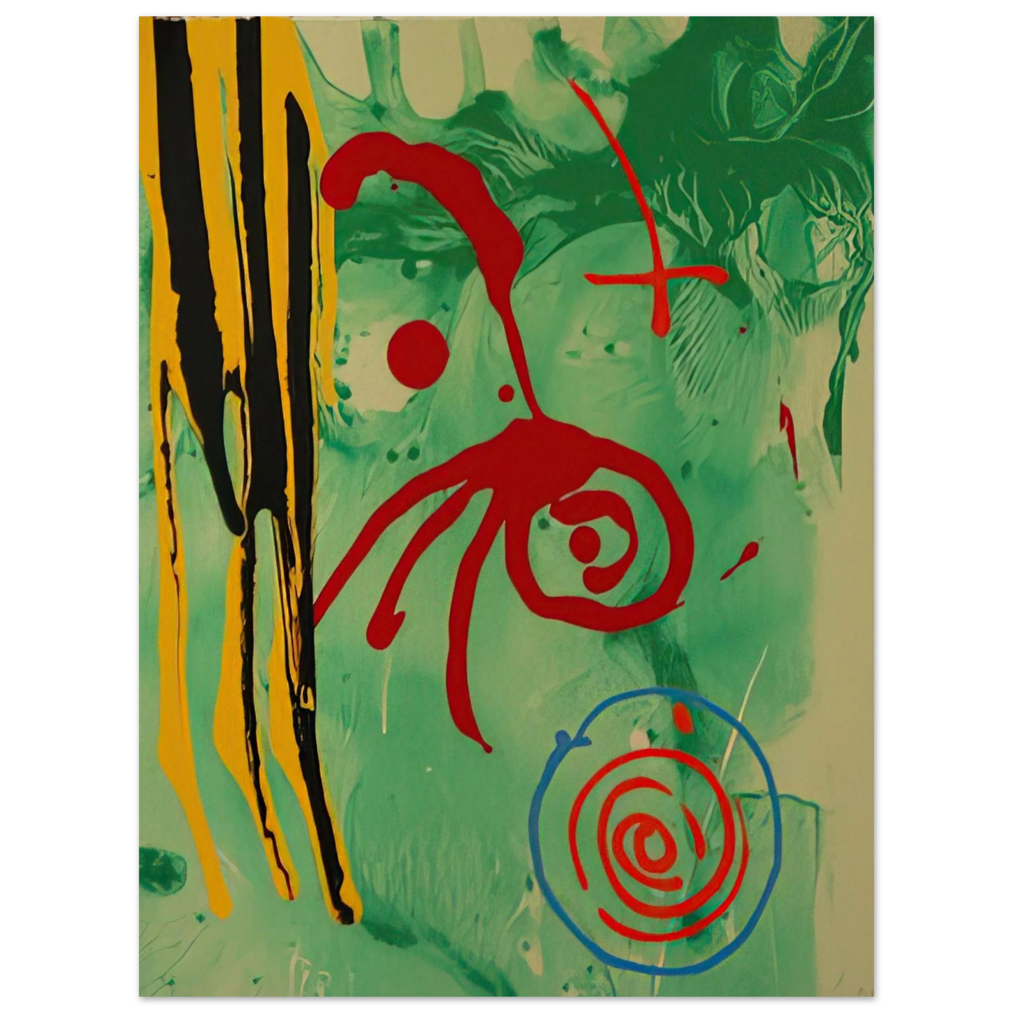 John Hoyland - The Gnome - 2005  75x100 cm / 30x40inches Fine Art Poster