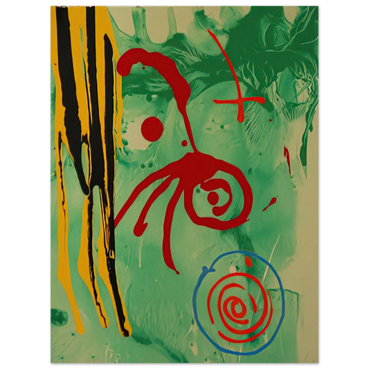 John Hoyland - The Gnome - 2005  75x100 cm / 30x40inches Fine Art Poster