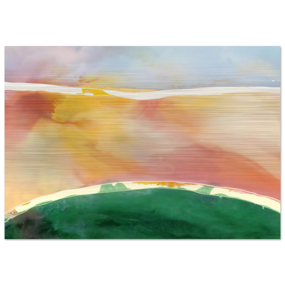 Bay Breeze - 1969 - Ronnie Landfield Brushed Aluminum Print - 70x100 cm / 28x40 inches | Ronnie Landfield Aluminum Print | Ronnie Landfield Prints