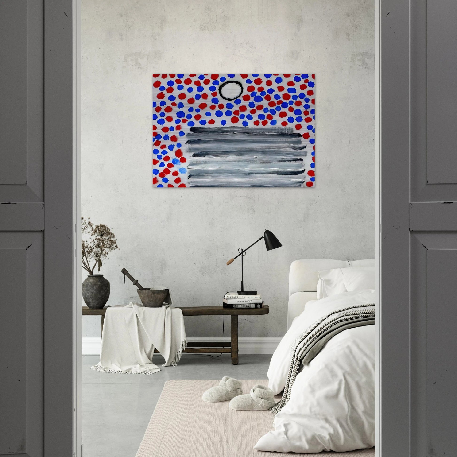 Spots - 1967 - Forrest Bess Brushed Aluminum Print - 70x100 cm / 28x40 inches | Forrest Bess Aluminum Print | Forrest Bess Prints