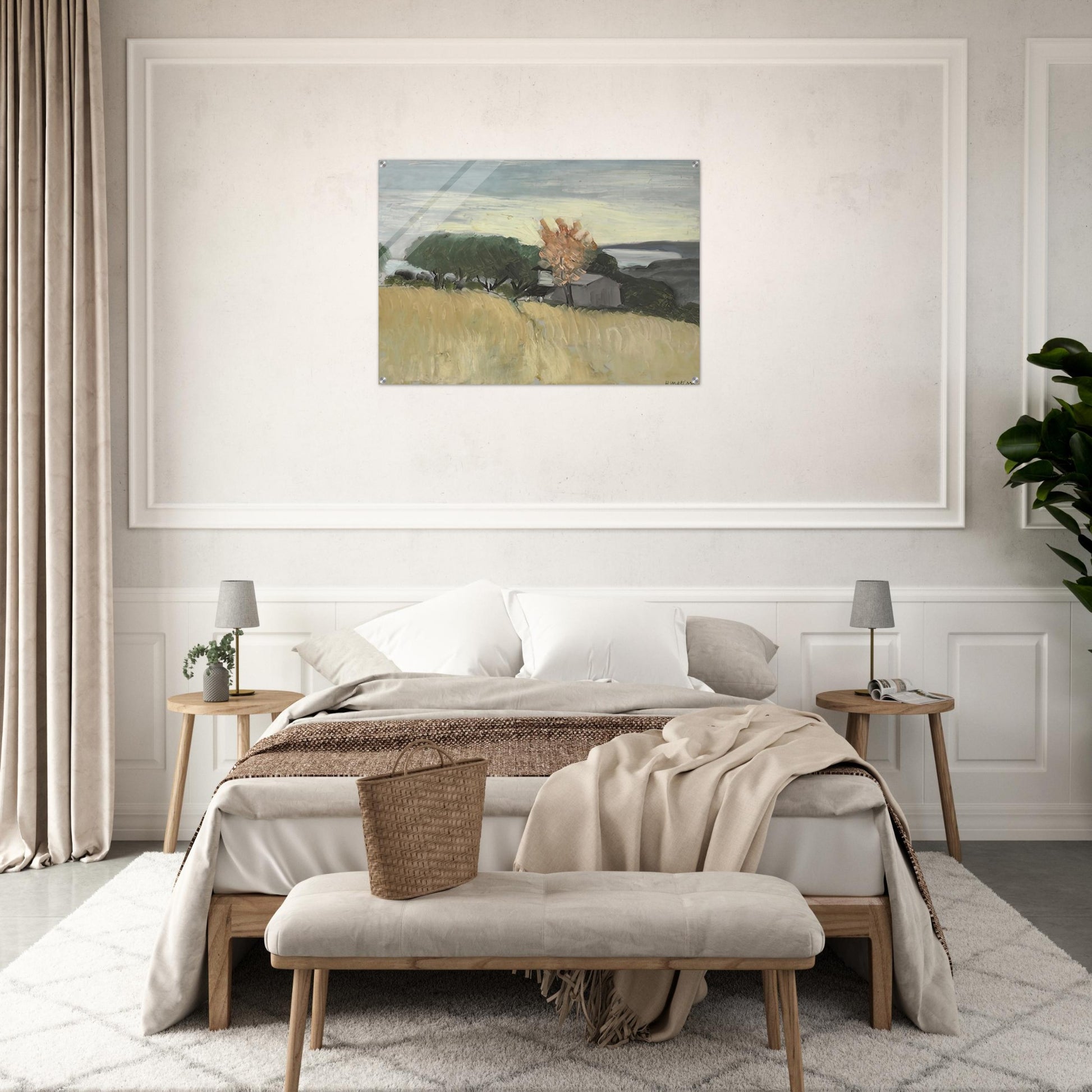 CHAMPS DE BLE A CAGNES 1918 - Henri Matisse Acrylic Print - 70x100 cm / 28x40″ inches