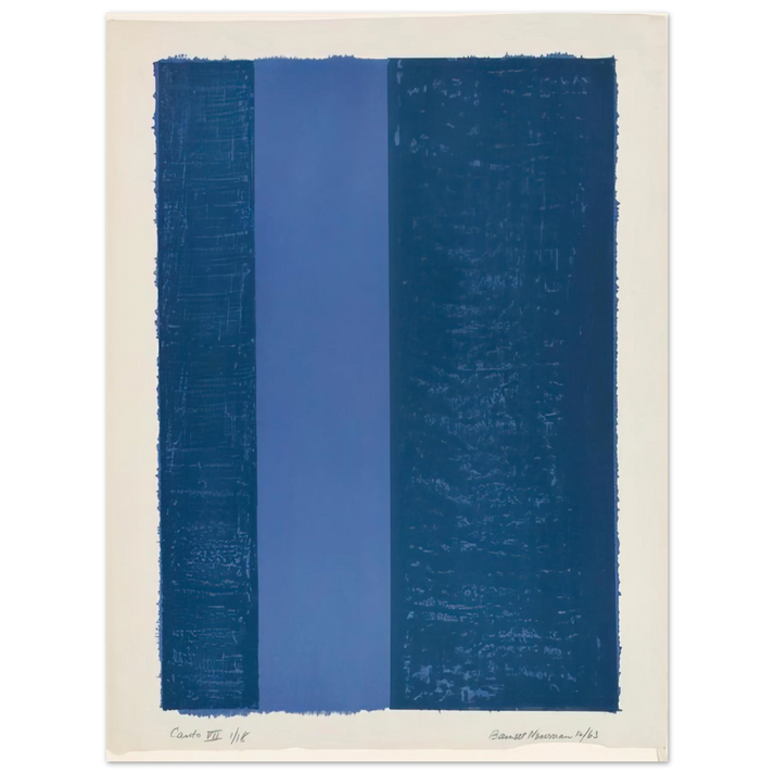 Barnett Newman - Canto VII  75x100 cm / 30x40inches Fine Art Poster