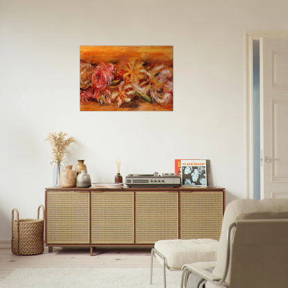 Garland of Flowers - Pierre-Auguste Renoir Brushed Aluminum Print - 70x100 cm / 28x40 inches | Pierre-Auguste Renoir Aluminum Print | Pierre-Auguste Renoir Prints