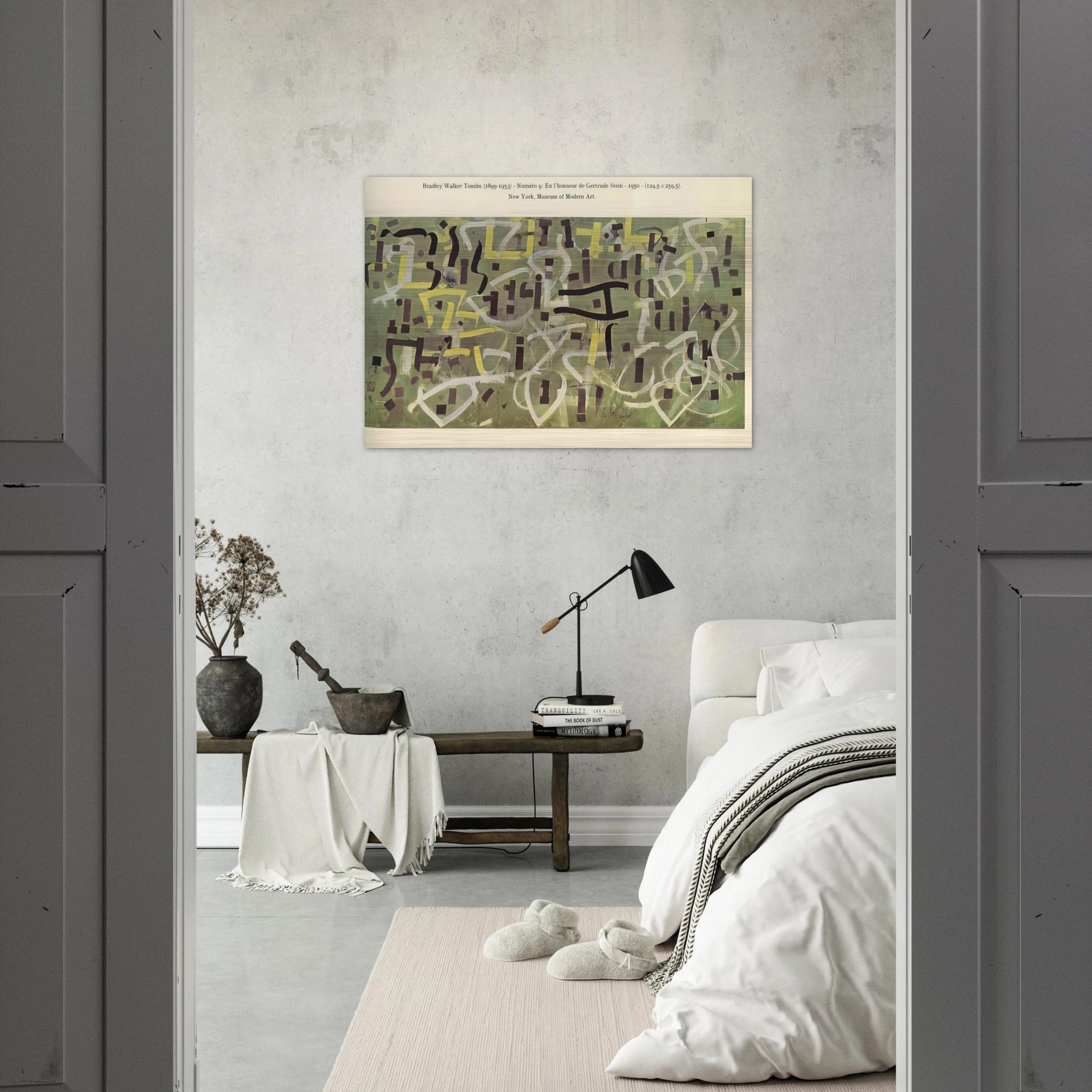 Number 9. In Praise of Gertrude Stein - 1950 - Bradley Walker Tomlin Brushed Aluminum Print - 70x100 cm / 28x40 inches | Bradley Walker Tomlin Aluminum Print | Bradley Walker Tomlin Prints