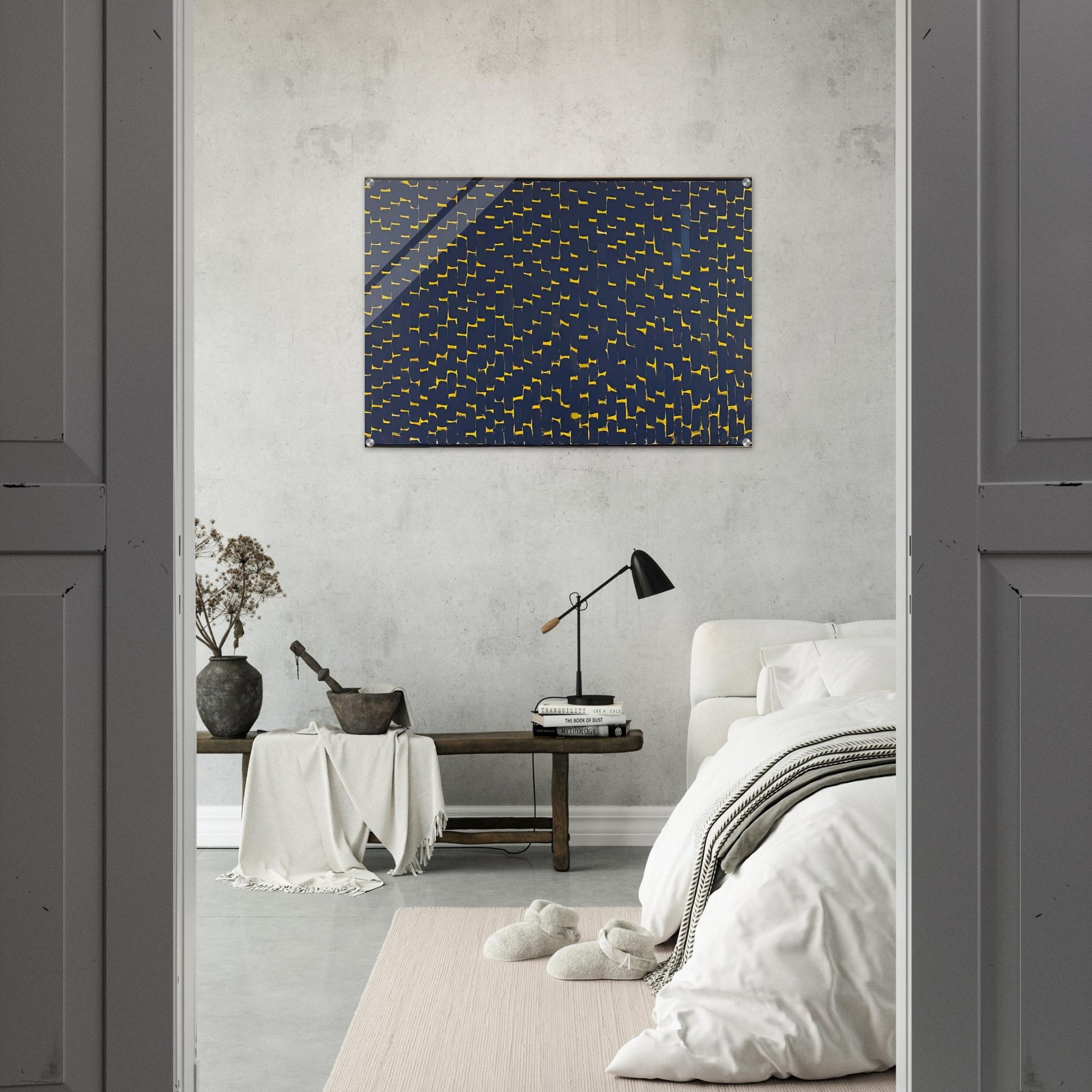 LATE NIGHT REFLECTIONS 1972 - Alma Woodsey Thomas Acrylic Print - 70x100 cm / 28x40″ inches | Alma Woodsey Thomas Wall Art | Alma Woodsey Thomas Prints