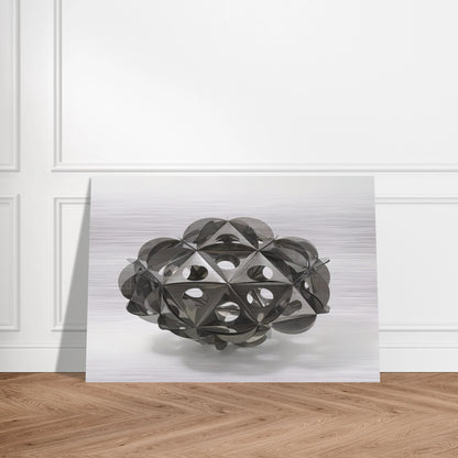 Aconà Biconbì - 1965 - Bruno Munari Brushed Aluminum Print - 70x100 cm / 28x40 inches | Bruno Munari Aluminum Print | Bruno Munari Prints