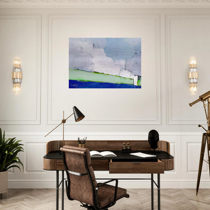 Paysage de Vaucluse No. 3 - 1953 - Nicolas de Stael Brushed Aluminum Print - 70x100 cm / 28x40 inches | Nicolas de Stael Aluminum Print | Nicolas de Stael Prints