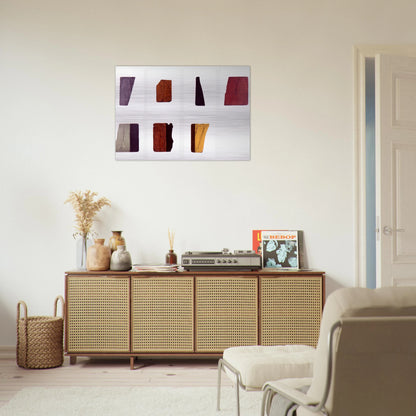 FRAGMENTS I VII 1998 - Robert Mangold Brushed Aluminum Print - 70x100 cm / 28x40 inches | Robert Mangold Aluminum Print | Robert Mangold Prints