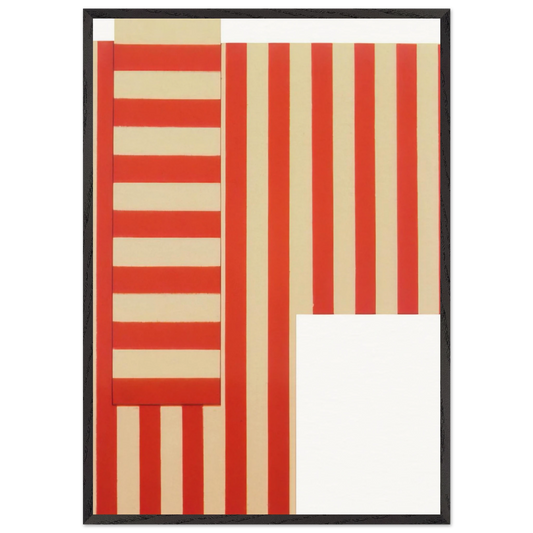 No 1 - 1973 - Jeremy Moon 70x100 cm / 28x40 inches Framed Art Print – Black Wooden Frame