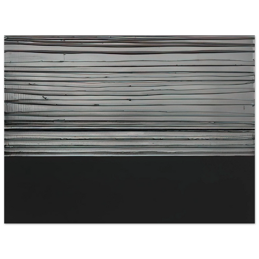 Pierre Soulages - Peinture 12 November 2008 diptyque - 2008  75x100 cm / 30x40inches Fine Art Poster