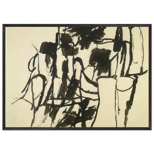 UNTITLED 4 N4 - Philip Guston 70x100 cm / 28x40 inches Framed Art Print – Black Wooden Frame