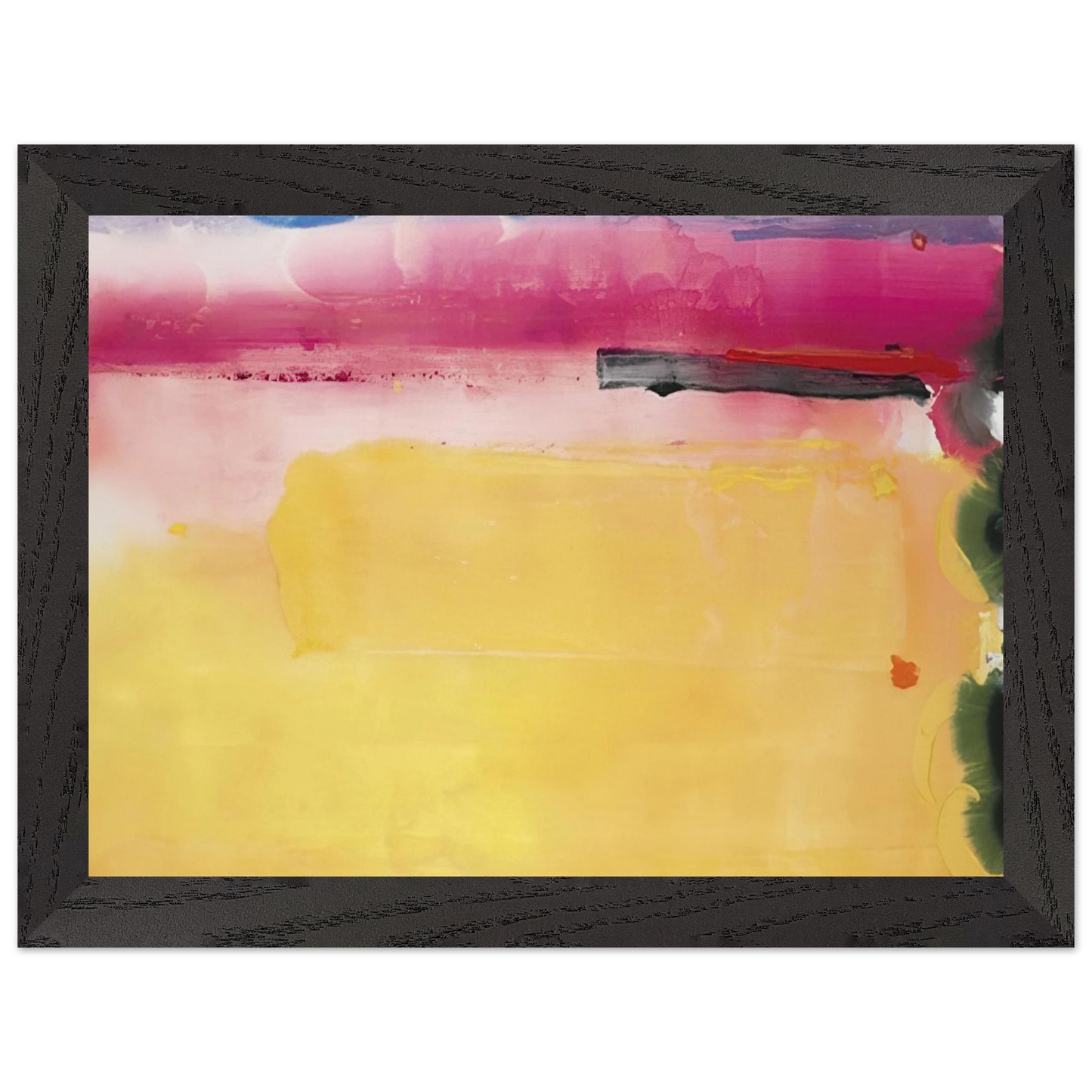 Helen Frankenthaler - Black-Eyed Susan - 1988 Wall art - 30x45 cm / 12x18 inches - Premium Wooden Framed Poster With Fine Art Paper-canvas - Wood frame