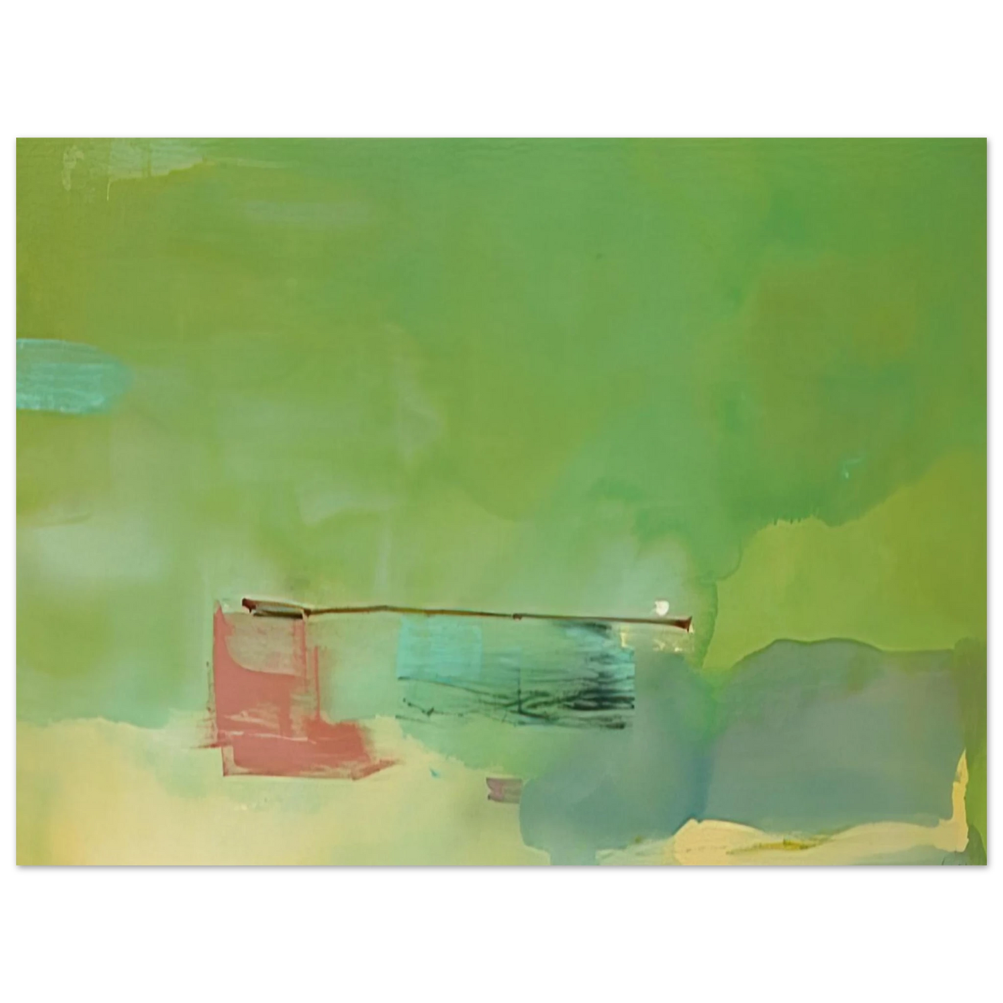Helen Frankenthaler - Springscape - 1975 Wall art - 13x18 cm / 5x7 inches - Fine Art Poster-canvas - -