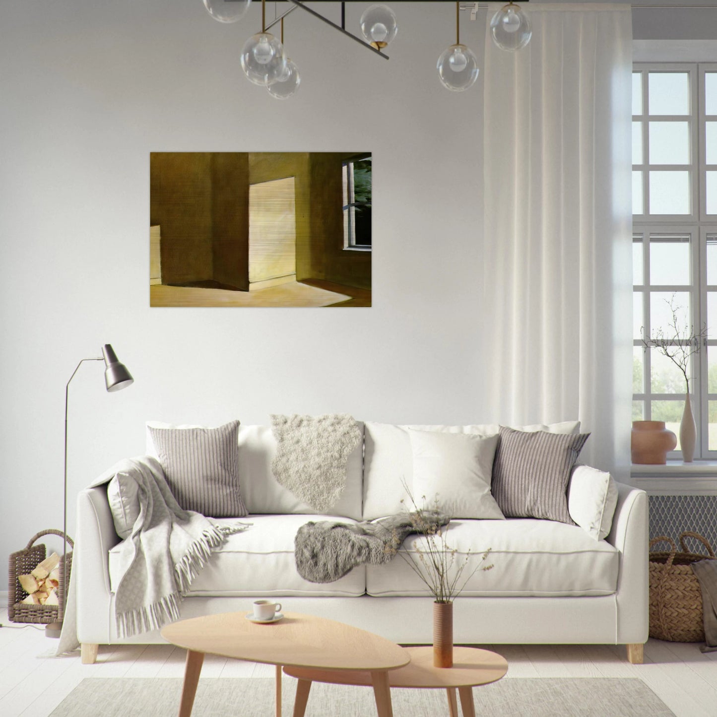 Sun in an Empty Room - Edward Hopper Brushed Aluminum Print - 70x100 cm / 28x40 inches | Edward Hopper Aluminum Print | Edward Hopper Prints