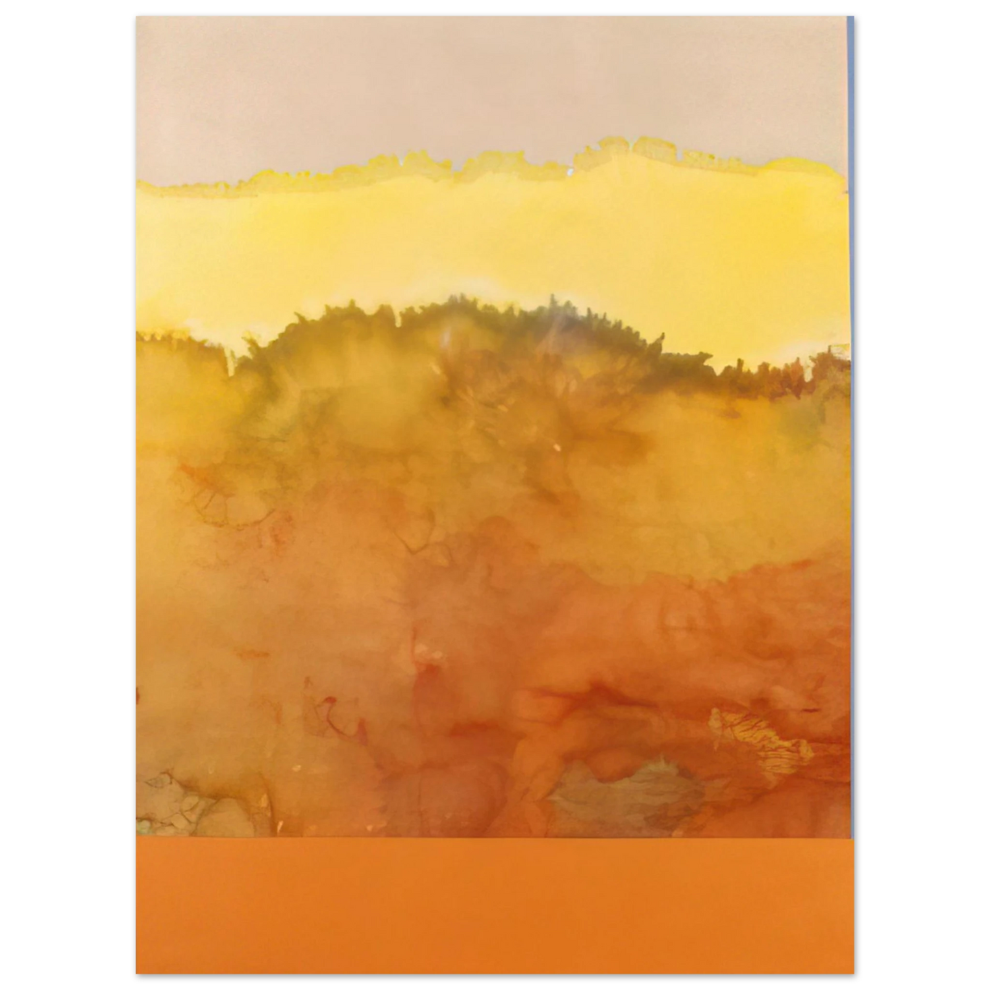 Ronnie Landfield - Sandman and the Angel - 1979  75x100 cm / 30x40inches Fine Art Poster