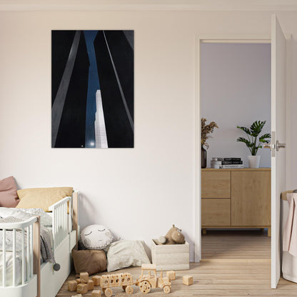 City Night - Georgia O'Keeffe Brushed Aluminum Print - 70x100 cm / 28x40 inches | Georgia O'Keeffe Aluminum Print | Georgia O'Keeffe Prints