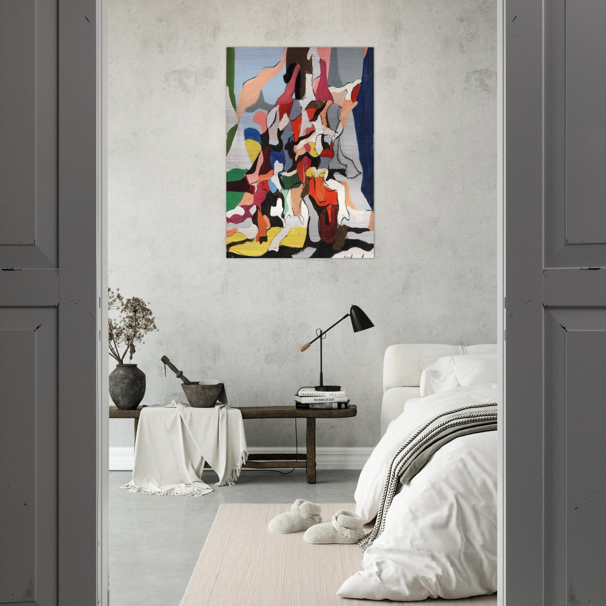 Composition - Abstract Expressionism - Robert Goodnough Brushed Aluminum Print - 70x100 cm / 28x40 inches | Robert Goodnough Aluminum Print | Robert Goodnough Prints