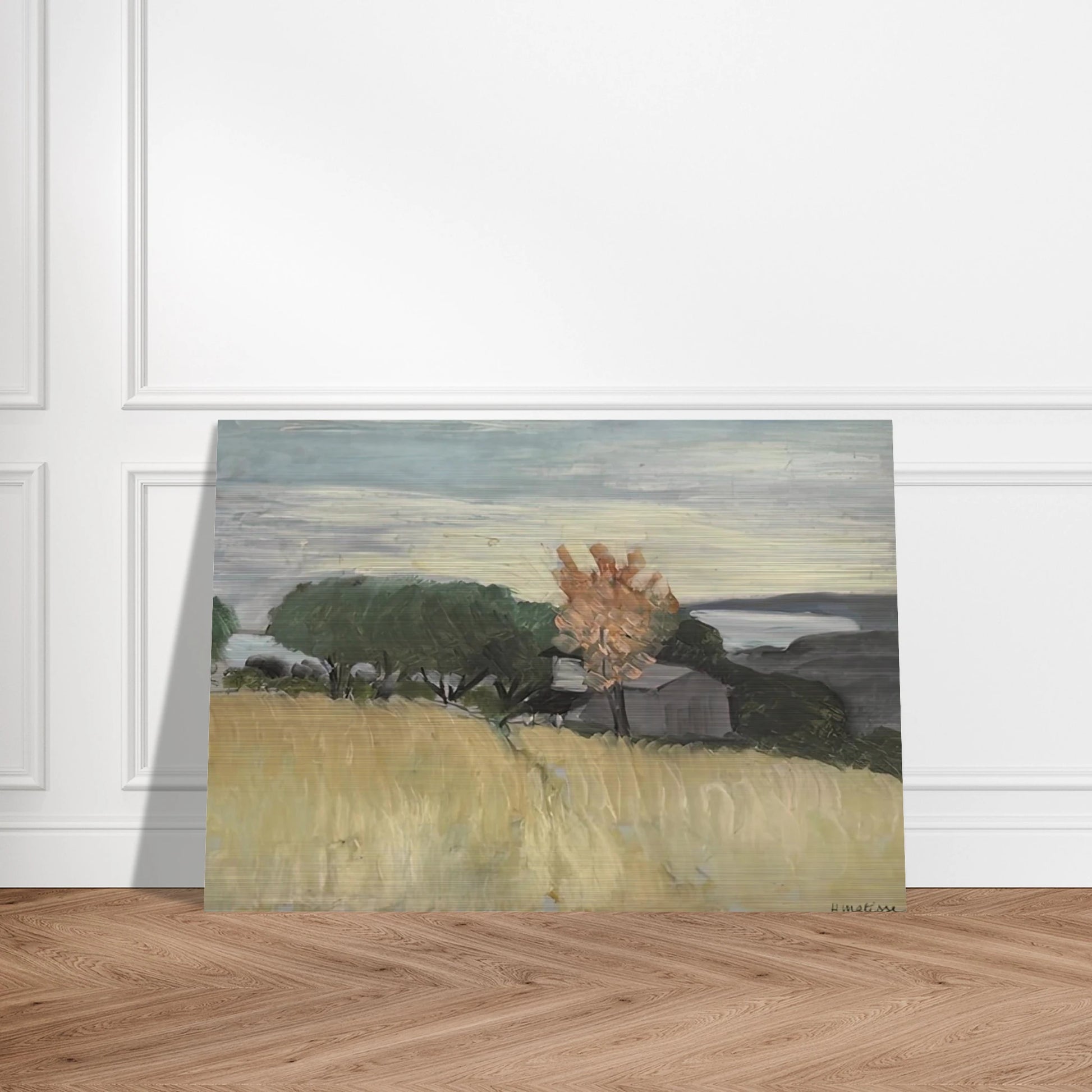 CHAMPS DE BLE A CAGNES 1918 - Henri Matisse Brushed Aluminum Print - 70x100 cm / 28x40 inches | Henri Matisse Aluminum Print | Henri Matisse Prints