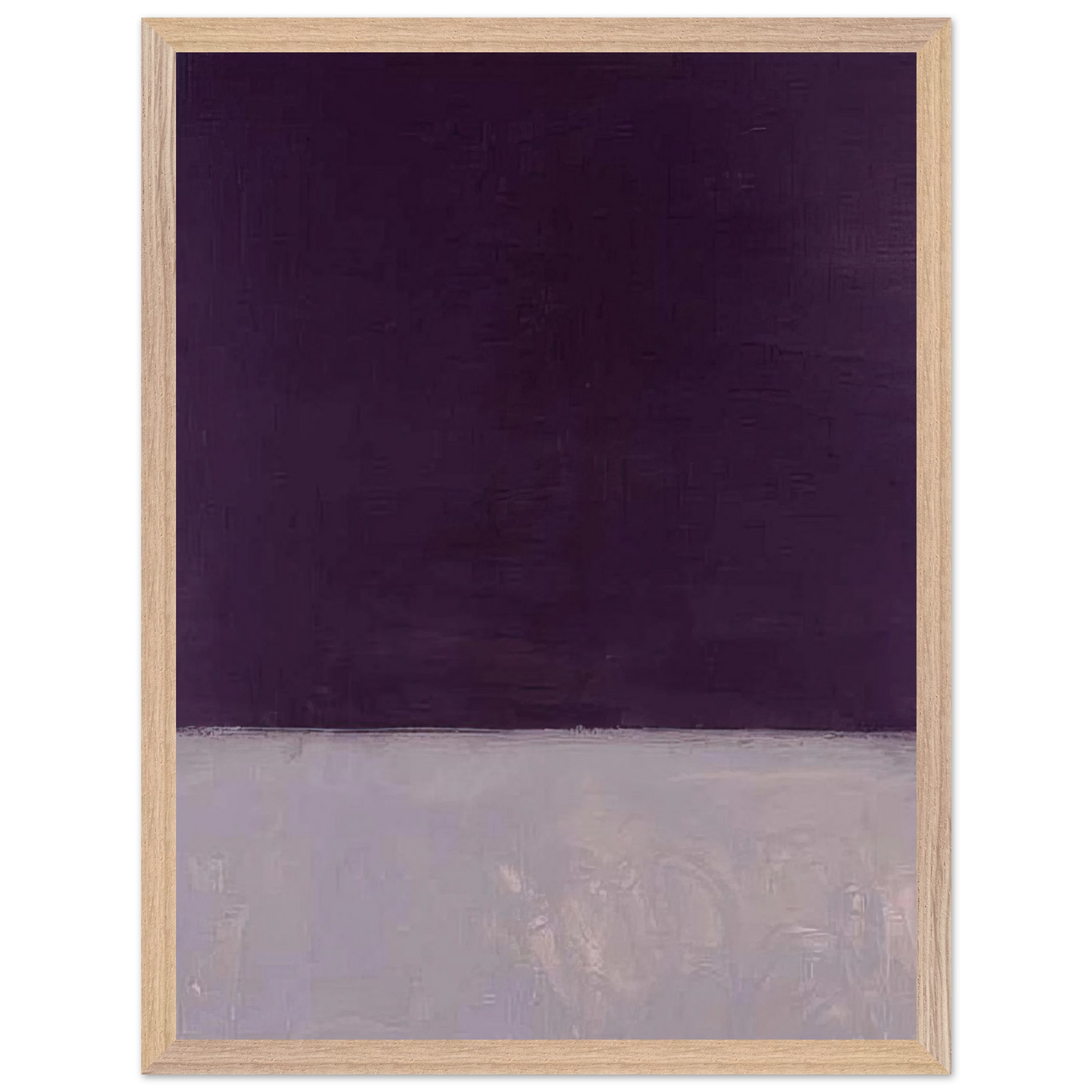 Mark Rothko - Untitled Black and Gray - 1970 Wall Art - 21x29.7 cm / 8x12" - Premium Wooden Framed Poster With Fine Art Paper-canvas - White frame
