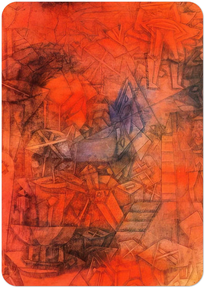 GROYNES 1925 By Paul Klee Pack of 10 Post Cards | Paul Klee Post Cards | A6 (10.5 x 14.8 cm) - 4.1 x 5.8 inches