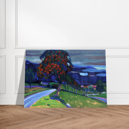 AUTUMN IN MURNAU 1908 - Wassily Kandinsky Brushed Aluminum Print - 70x100 cm / 28x40 inches | Wassily Kandinsky Aluminum Print | Wassily Kandinsky Prints
