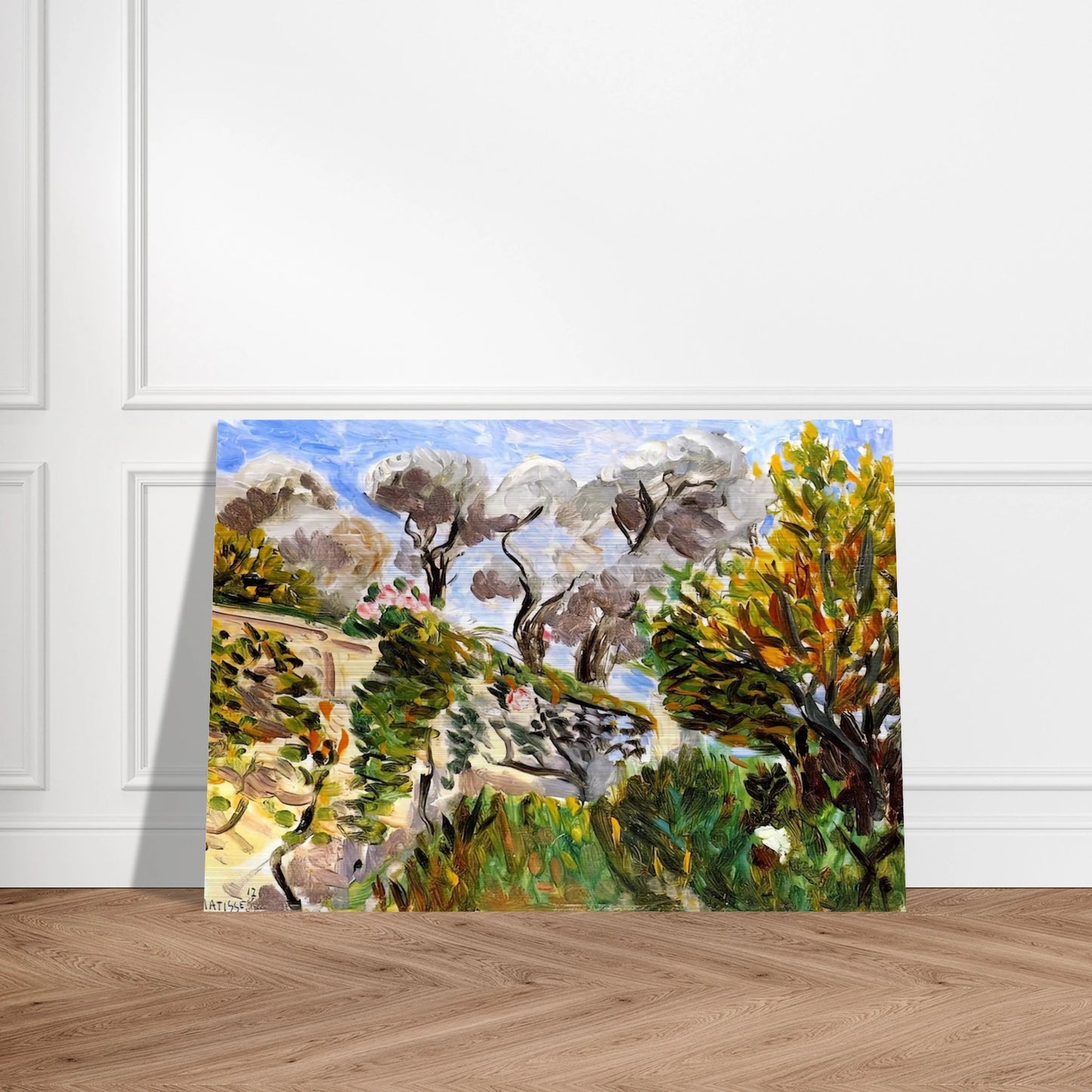 OLIVE TREES RENOIR S GARDEN IN CAGNES 1917 - Henri Matisse Brushed Aluminum Print - 70x100 cm / 28x40 inches | Henri Matisse Aluminum Print | Henri Matisse Prints