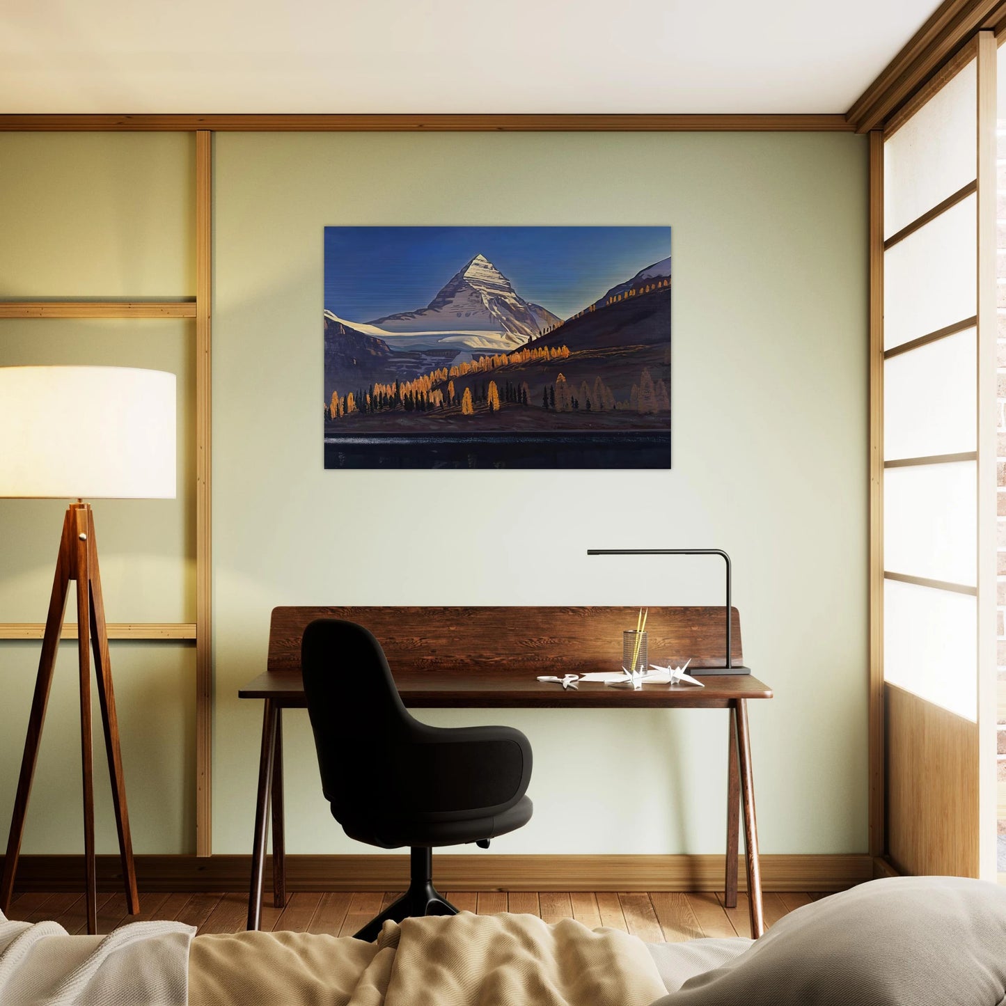 Mount Assiniboine. Canadian Rockies - Rockwell Kent Brushed Aluminum Print - 70x100 cm / 28x40 inches | Rockwell Kent Aluminum Print | Rockwell Kent Prints