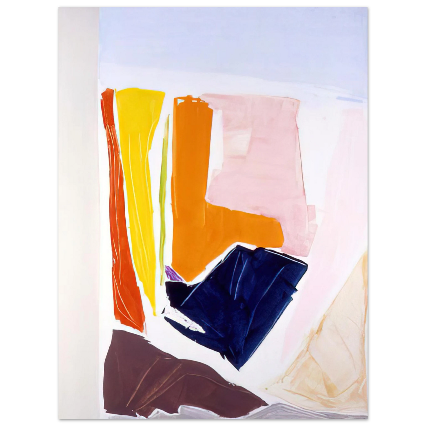 Ronnie Landfield - Catalan Via Paris - 1984  75x100 cm / 30x40inches Fine Art Poster