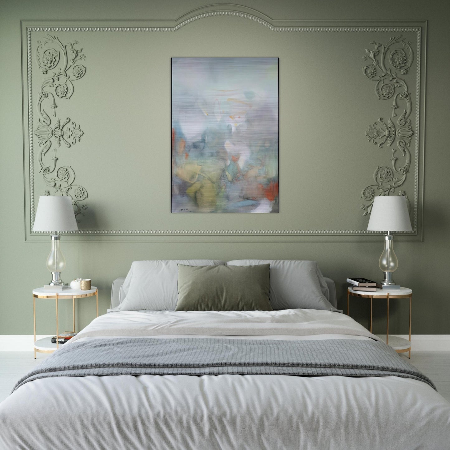 2 F VRIER 1986 - Chu teh Chun Brushed Aluminum Print - 70x100 cm / 28x40 inches | Chu teh Chun Aluminum Print | Chu teh Chun Prints